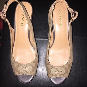 Coach Wedge Sandals - Like New 8.5